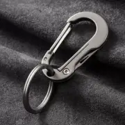 Titanium Alloy Keychain Carabiner Cutter Knife Outdoor Travel Camping EDC Tool
