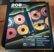Brand New SENTRY CD DVD 208 Disc Capacity Storage Case - Save Game Discs PS Wii