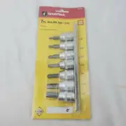 GreatNeck 7-Piece Hex Socket Set With Rail-SAE, 3/8", 33625003. Box D16