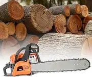 Gas Chainsaw 20 Inch, 58CC 8500RPM Gas Powered Chainsaw, Multifunctional High Power Chain Saws, Handheld Cutting Wood Chainsaw Logging Machine Garden Supplies (20Inch)