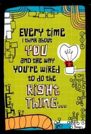 Funny Praise Compliment Proud Of My Child Technology Wire Theme Hallmark Card