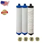 Sediment and Carbon Filter Set for 4 Stage Reverse Osmosis Systems - Pack of 3