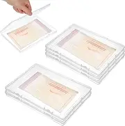 6 Pack Freeze Breast Milk Storage Bags Flat Organizer, Space Fridge Saving Clear Breastmilk Bag Tray Breastmilk Freezer Organizer Kit for Breastfeeding Essentials, 8.66 x 6.3 x 0.68 Inch