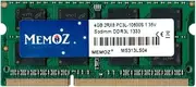 Memoz 4GB DDR3L 1333 MHz PC3L-10600S Laptop DDR3 SoDimm RAM Memory