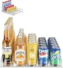 Soda Can Drink Organizer for Refrigerator, Drink Dispenser for Fridge Holds u...