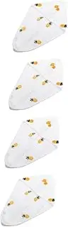 Baluue 4pcs Convenient Hair Wrap for Women Practical Quick-Drying Head Towel Comfortable Bath Towel Double-Layer Design Girls Hair