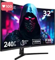 Z-Edge 32 Inch Curved Gaming Monitor – 240Hz, 1ms, Full HD, FreeSync, Lighting