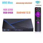 H96 Max V56 Android 12.0 TV Box RK3566 4G/8G 64G Dual Wifi 4K H.265 Media player