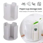 DESKTOP ROTARY GRID PAPER CUP HOLDER MULTIFUNCTIONAL STORAGE