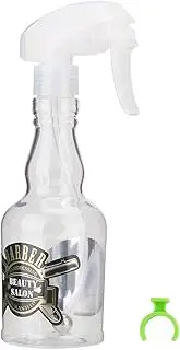 ANKROYU 280ml Vintage Water Sprayer, Salon Water Sprayer Empty Bottle, Refillable Barber Empty Spray, Trigger Head Design Spray, Fine Mist Spray Bottle, for Haircut Watering Plants(C)
