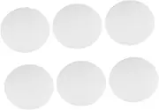 6pcs Oil Painting Board Set Oil Paint Canvas Canvas Panel Artist Panel Board Round Drawing Paper Large Artist Round Drawing White Color Art for Sketchpad White