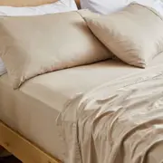 MyHouse Egyptian Cotton Sheet Set - Natural - Queen
