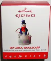 Hallmark 2016 SKYLAR A WOOLSCARF Miniature Keepsake Ornament MIB