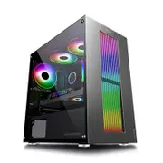 PC Case Armaggeddon Tron VII Tempered Glass mATX Gaming Case Black & White