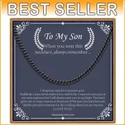 Chunky Cuban Link Chain for Men - Ideal Sons and Dads Gift for Any Occasion