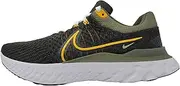 [Nike] Men's React Infinity Run Flyknit 3 Running Shoes, Sequoia/University Gold, 7 M US