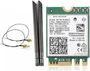 Snblzhef AX210NGW WIFI6E WiFi Card 5374Mbps Tri-Band 2.4G/5G/6G Bluetooth 5.2 -MIMO Wireless Network Card with 8DB Antenna Kit