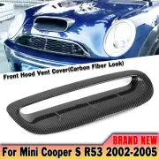 For Mini Cooper S R53 R50 2002-2006 2004 Front Air Hood Bonnet Scoop Vent Kit