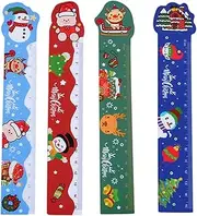 HOODANCOS 4pcs Portable Kids Rulers Magnetic Rulers Pupil Measurement Tools Lovely Pupil Rulers