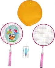 STARTIST Badminton Racket for Kids Nylon Net with Storage Bag Parent Child Interactive Toy Outdoor Racquet for Outside Kids 2 Player