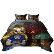 Alice and the Mushrooms Coverlet