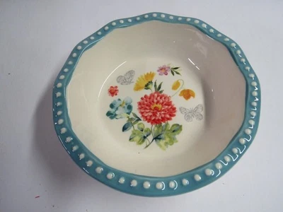 New Pioneer Woman Stoneware Blooming Bouquet Mini Pie Pan Free Shipping