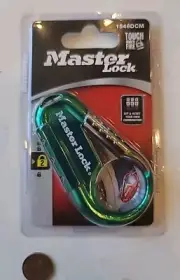 Master Lock Resettable Combination Padlock Backpack Luggage 1548DCM Green Misp
