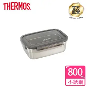 【THERMOS膳魔師】超值3入_不鏽鋼保鮮盒1600ml+800ml+800ml(Z-SSFS)