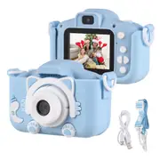 （本週特價促銷）X200 1080P卡通兒童數位相機 2000萬像素鏡頭 2.0寸IPS屏 可拍照錄像 凌通6624方案