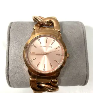 【桃園春日店】Michael Kors 手錶 不鏽鋼錶帶 附外盒 有使用痕跡 P/Gold Color 手環風