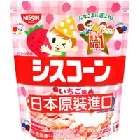 在飛比找PChome24h購物優惠-NISSIN BIG早餐玉米片-草莓風味 (180g)