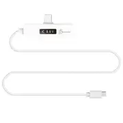 Dynamic Power Meter USB-C to USB-C Right Angle Cable 4ft with OLED Display
