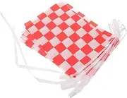 BELLIFFY Racing Decorative Flag Checkered Flag Outdoor Decorations for Birthday