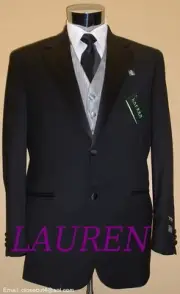 RALPH LAUREN Men's New Tuxedo Black Wool Coat 50R OTHER SIZES Tux Suit Wedding