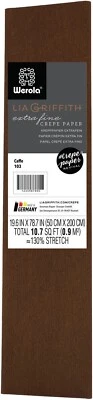 Extra Fine Crepe Paper 19.6"X78.7" Cafe