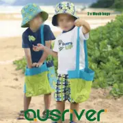 2X Portable Tote Beach Toys Storage Mesh Bag Sand Away Kids Carrying Bags