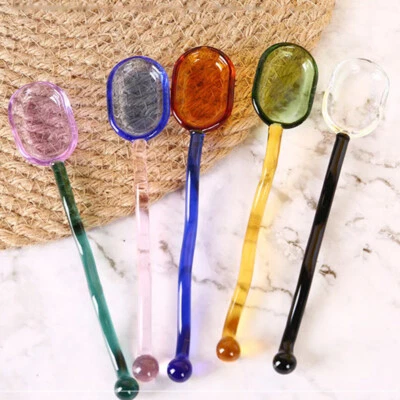Glass Stirring Rod Spoon Coffee Milk Extended Spoon High Temperature Resistant