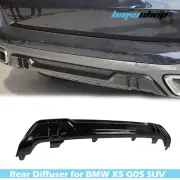 19-25 Fit For BMW X5 G05 With M Sport Type Bumper Rear Diffuser Glossy Black (for: BMW)