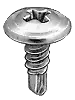 #8 X 3/8 PHILLIPS ROUND HEAD TAPPING SCREW, SELF DRILLING POINT (Pkg of 50)