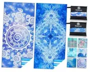 2 Pack Microfiber Lightweight Beach Towel Sand Free 32x71 inch 2 Pack Blue Comb