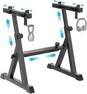 CHICAURA Keyboard Stand Piano - Z-Style Adjustable Keyboard Stand Supports Up To 450LBS, Compatible With 54, 61, 76, 88-Key Digital Pianos, Weighted Keyboards, Electric Pianos, For Adults​ Kids Kids