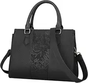 [RAINSMORE] Purses for Women Leather Top-Handle Satchel Handbags Waterproof Ladies Purses and Handbags Crossbody Shoulder Tote Bags