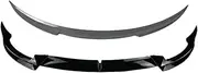 Compatible for Tesla Highland Model 3 Y 2016-2024 Front Lip Sport Bumper Spoiler Gloss Carbon Print Rear Spoiler Rear Wing Body Kits Bumper(M3 Set-MB)