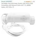 GOMADEIT Salt Water Pool Chlorinator System, Salt Cell for Pool. NEW IN BOX