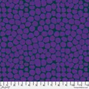 Kaffe Fassett Jumble Teal PWBM053-TEAL Cotton Quilting Fabric 1/2 YARD