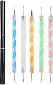Nail Art Dotting Pen Manicure Tool Set Double End Gel Painting Pen Manicure Accessories for Home and Nail Salon