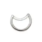 Stainless Steel Segment Hinged Clicker Ear Nose Body Ring Lip Hoop Piercing 1PC