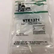 (1) NTE NTE1371 Integrated Circuit Audio Power Amplifier, 5.8W, for Car Radio