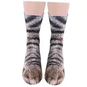 Funny Animal Paw Socks Gag Gifts for White Elephant Gift Exchange Cat