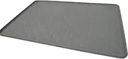 PetFusion Toughgrip Large Plus Dog Food Mat [Just The Right Size Before Getting Too Big @ 27.5 x 17.5]. Waterproof, Extra Tough FDA Grade Silicone, Grey